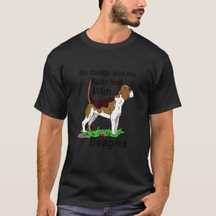 T-shirt Mon Père Et Moi Chasse Au Lapin Avec Vêtements Bea