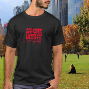 T-shirt Mon père humoristique présente une lettre noire