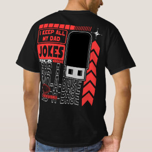 T-shirt Mon Père Plaisante Dans Un Drôle De Papa À Base