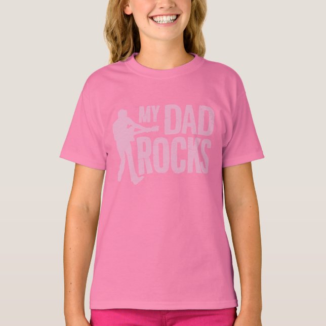 T-shirt Mon père Rocks (Devant)