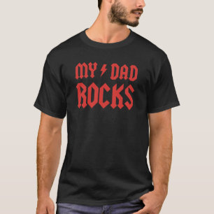 T-shirt Mon père Rocks !