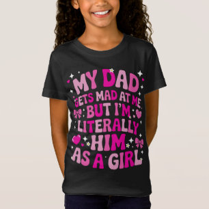 T-Shirt Mon père se fout de moi mais je suis Literally Lim