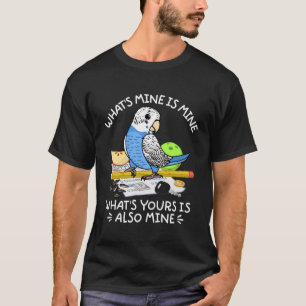 T-shirt Mon perroquet I Blue Budgie Budgerig