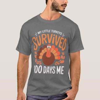 T-shirt Mon petit a survécu 00 jours de mon éducation amus