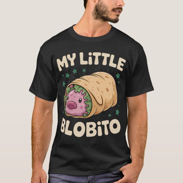 T-shirt Mon petit Blobito Poisson Blob (Devant)