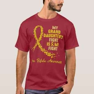 T-shirt Mon PETIT-FILLE combat est mon Spina Bifida combat