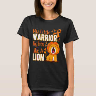 T-shirt Mon Petit Guerrier Se Batte Comme Un Lion Leukemia