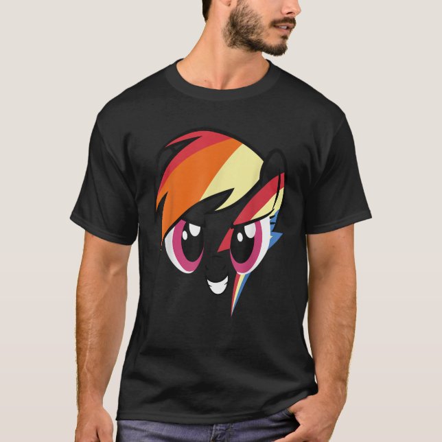 T-shirt Mon Petite Amitié Pony Est Magique Rainbow Dash Bi (Devant)