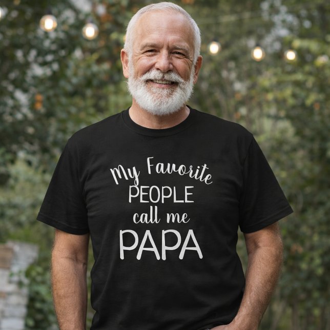 T-shirt Mon Peuple Favori M'Appelle Papa Funny Grand-Père (Créateur téléchargé)