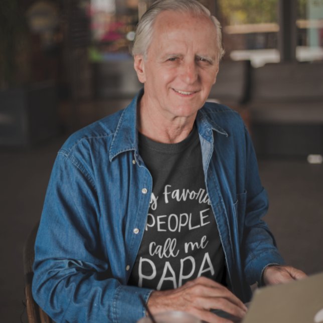 T-shirt Mon Peuple Favori M'Appelle Papa Funny Grand-Père (Créateur téléchargé)
