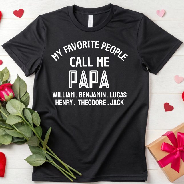 T-shirt Mon Peuple Favori M'Appelle Papa Papi Grandpa Cade (Créateur téléchargé)