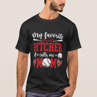 T-shirt Mon Piège De Baseball Préféré Maman D'Un Pot De Ba