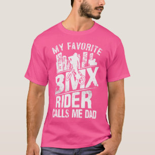 T-shirt Mon Pilote Bmx Préféré M'Appelle Papa Funny Bmx Cy