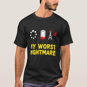 T-shirt Mon pire cauchemar Drôle de joueurs pour hommes Vi