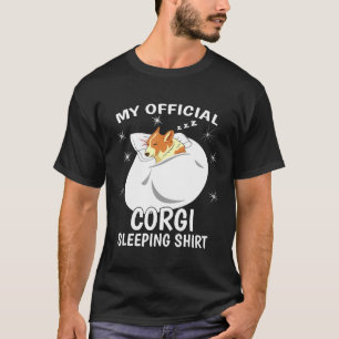 T-shirt Mon Pj Pajama Top Corgi