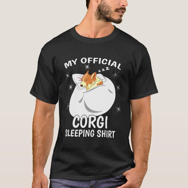 T-shirt Mon Pj Pajama Top Corgi (Devant)