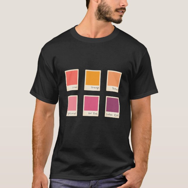 T-shirt Mon plan de palette de couleurs (Devant)