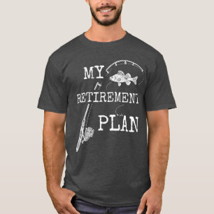 T-shirt Mon plan de retraite drôle de pêche ami pêcheur