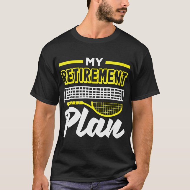 T-shirt Mon plan de retraite Pêche Citation drôle (Devant)
