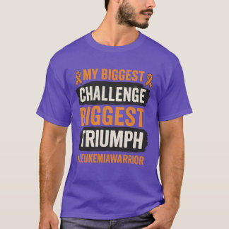 T-shirt Mon plus grand défi sera mon plus grand triomphe