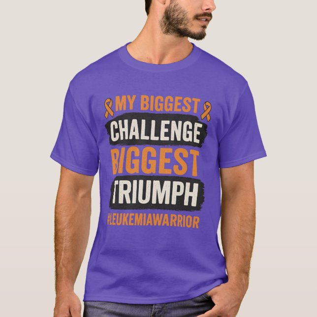 T-shirt Mon plus grand défi sera mon plus grand triomphe (Devant)