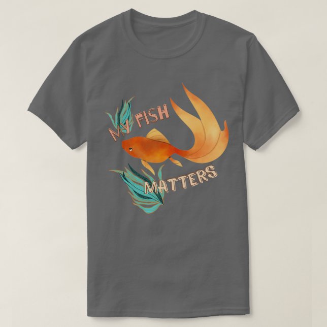 T-shirt Mon poisson compte (Design devant)