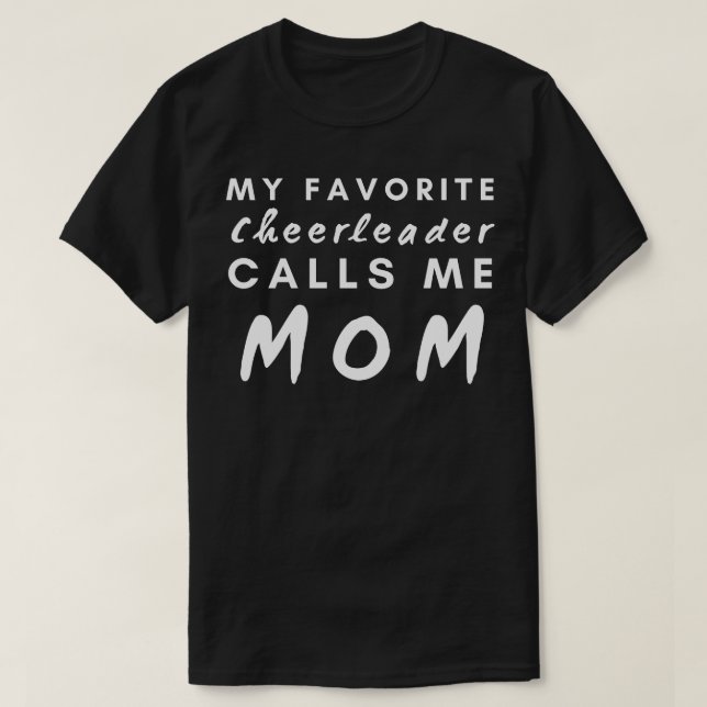 T-shirt Mon Pom-pom girl Favori M'Appelle Maman (Design devant)