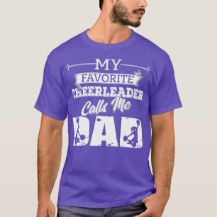 T-shirt Mon Pom-pom girl Favori M'Appelle Papa Cheer Pères
