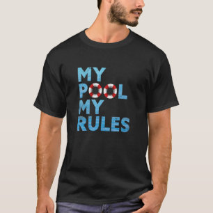T-shirt Mon pool Mes règles   Ocean Swimmer Funny Swange P