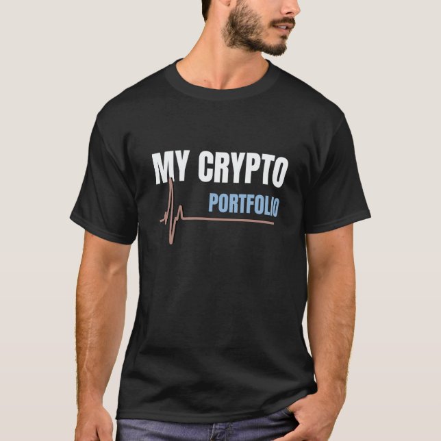 T-shirt Mon portefeuille crypto (Devant)