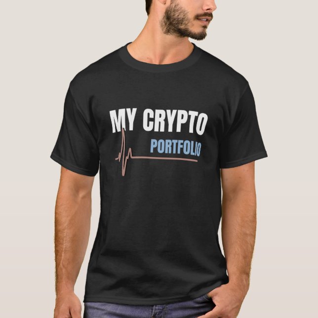 T-shirt Mon portefeuille de crypto-monnaies (Devant)
