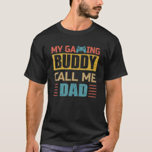 T-shirt Mon pote de jeu appelle-moi papa drôle gamer papa