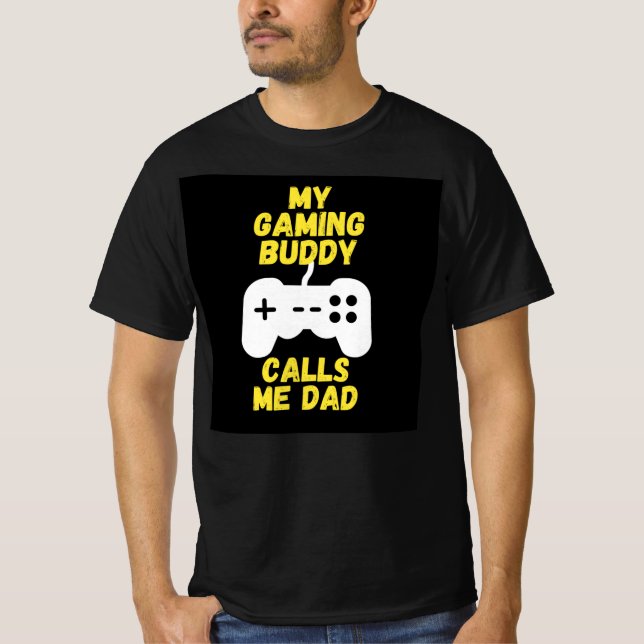 T-shirt Mon pote de jeu m'appelle papa (Devant)