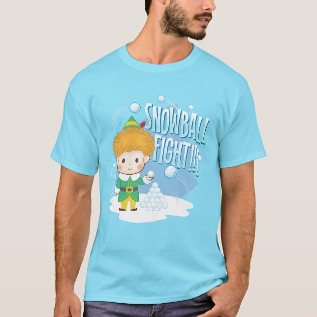 T-shirt Mon pote, l'Elf Snowball combat ! (Devant)