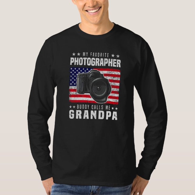 T-shirt Mon pote photographe préféré m'appelle Papi (Devant)
