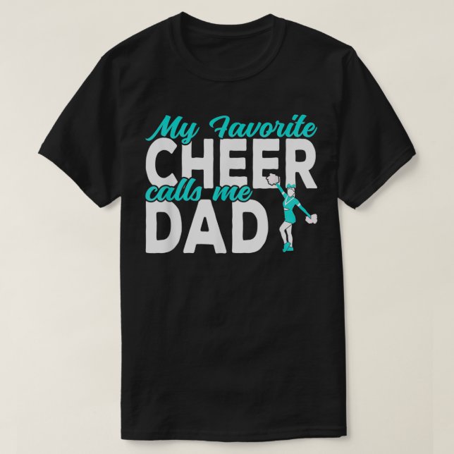 T-shirt Mon préféré Cheer m'appelle Papa Cheerled Papa (Design devant)