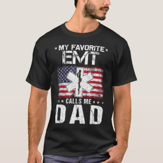 T-shirt Mon Préféré Emt M'appelle Papa Fier Papa Fête des