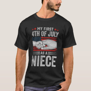 T-shirt Mon Premier 4 juillet Comme Drapeau Américain Nièc