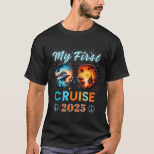 T-shirt Mon premier bateau croisière vacances 2025 famille