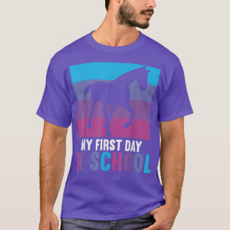 T-shirt Mon premier jour d'école 2022 1ère année retour à