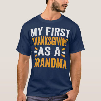 T-shirt Mon Premier Thanksgiving En Tant Que Nouveau Grand