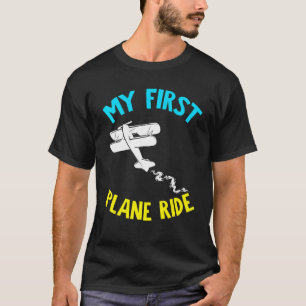 T-shirt Mon premier vol de l'avion Voyage de l'aviation