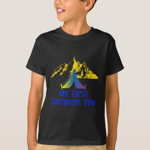 T-shirt Mon premier voyage de camping aventure randonnée t