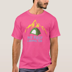 T-shirt Mon premier voyage en Camping Randonnée d'aventure