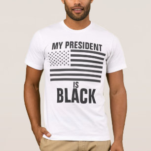 T-shirt Mon président est noir