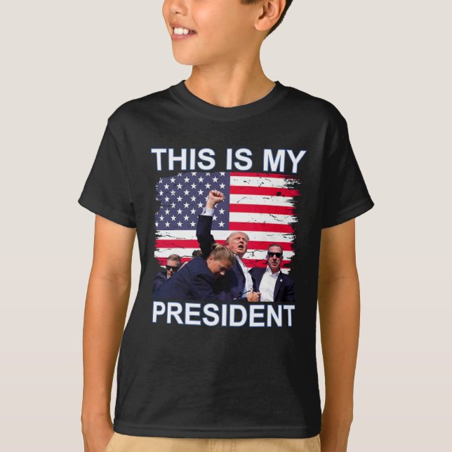 T-shirt Mon Président Trump aux élections de 2024 (Devant)