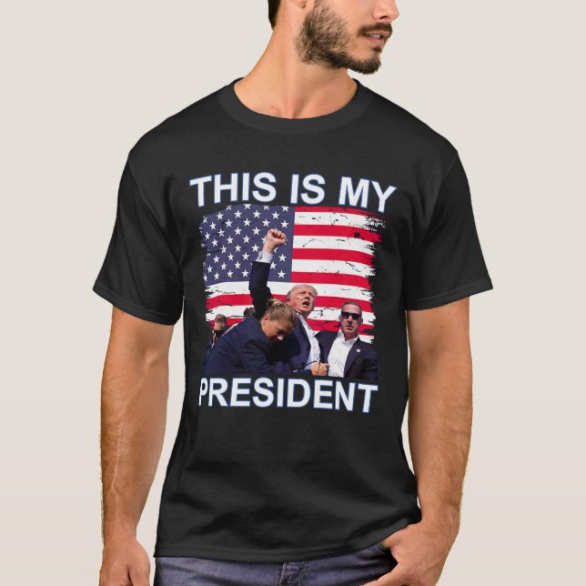 T-shirt Mon Président Trump aux élections de 2024 (Devant)