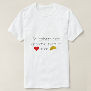 T-shirt mon principal indique le gymnase mais mon coeur