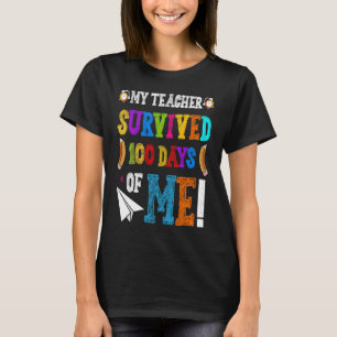 T-shirt Mon Professeur A Survécu 100 Jours De Moi 100 Jour
