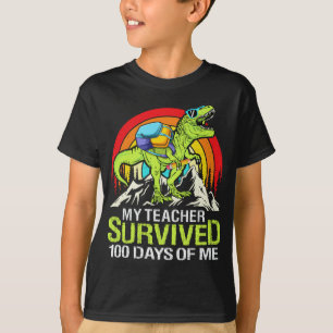 T-shirt Mon Professeur A Survécu 100 Jours De Moi Dinosaur